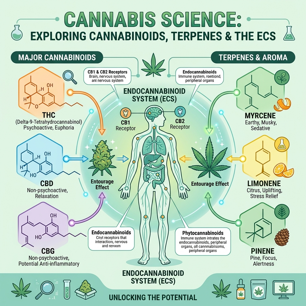 The Science of Cannabis: Breaking Down Cannabinoids and Terpenes